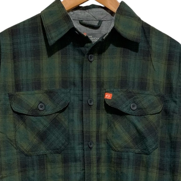 The American Outdoorsman Plaid Button Up Shirt Size Medium NWT Cozy Warm Camping - Picture 6 of 6